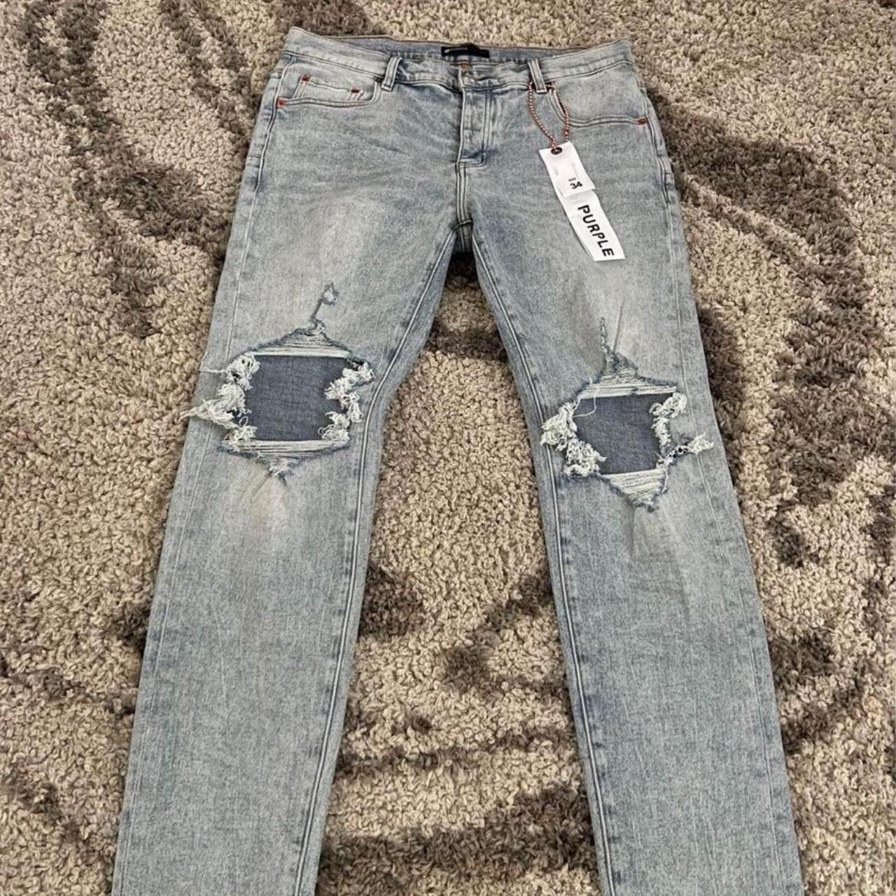 PURPLE BRAND Indigo Ripped Jeans (2 Sizes... - Depop