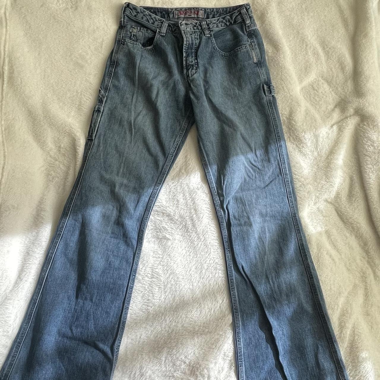 Silver company jeans Worn willing to negotiate price! - Depop