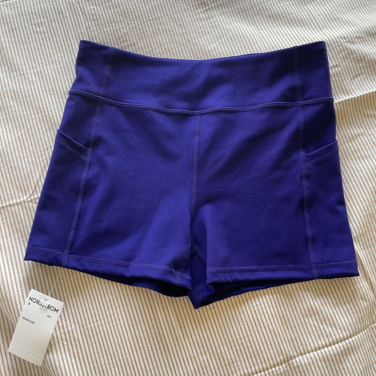 Dark royal purple color work out shorts Brand new... - Depop