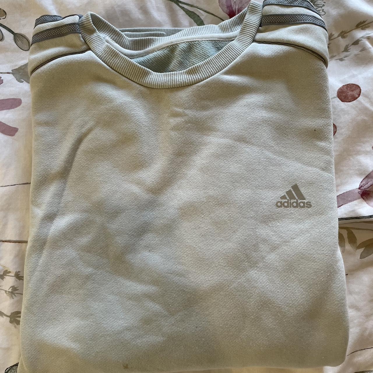 vintage adidas sweatshirt small stain on front - Depop