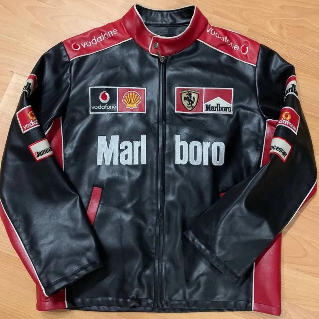 Marlboro Motorcycle racing Leather... - Depop