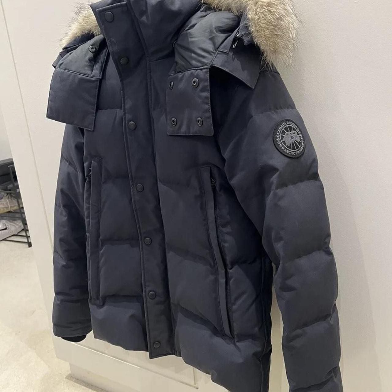 Parka Black Canada Goose Wyndham Parka Navy Goose Black Badge