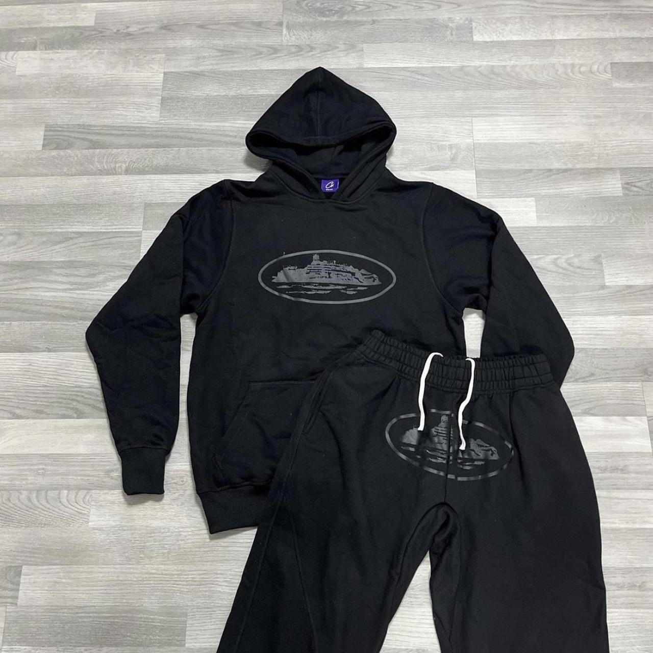 Black Cortiez tracksuit PayPal only Message before... - Depop