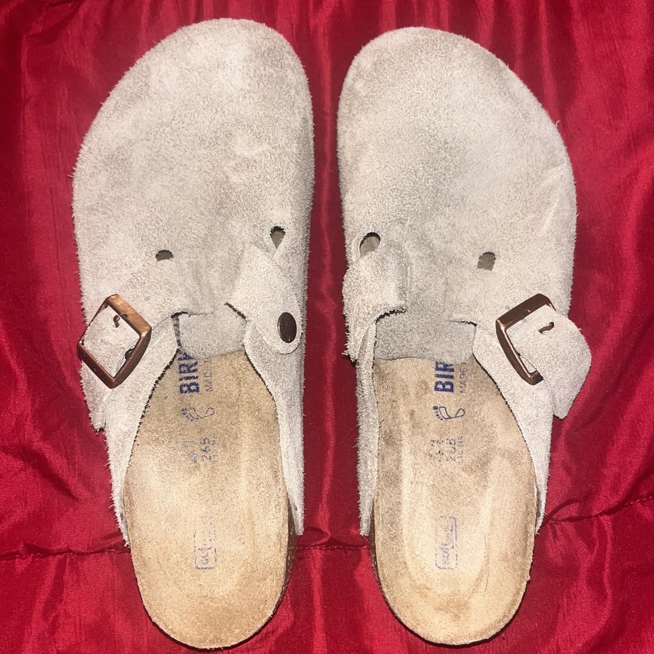 birkenstock clogs taupe size 41 retail... Depop