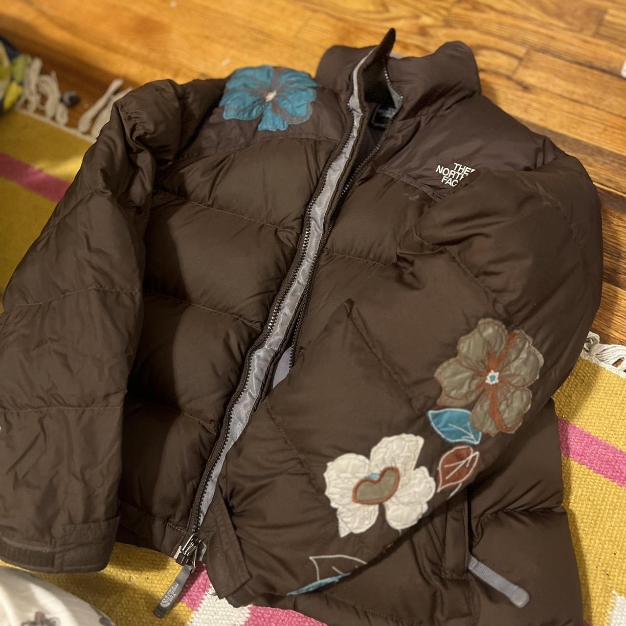 North face hot sale flower jacket