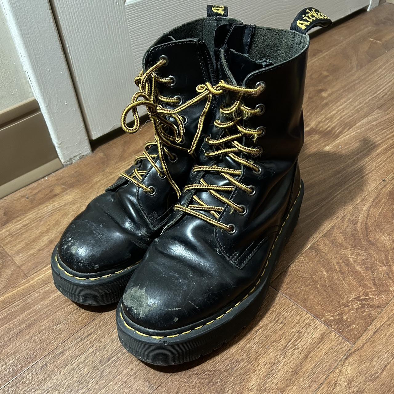 Doc Marten Leather Boot Platforms DM for any... - Depop