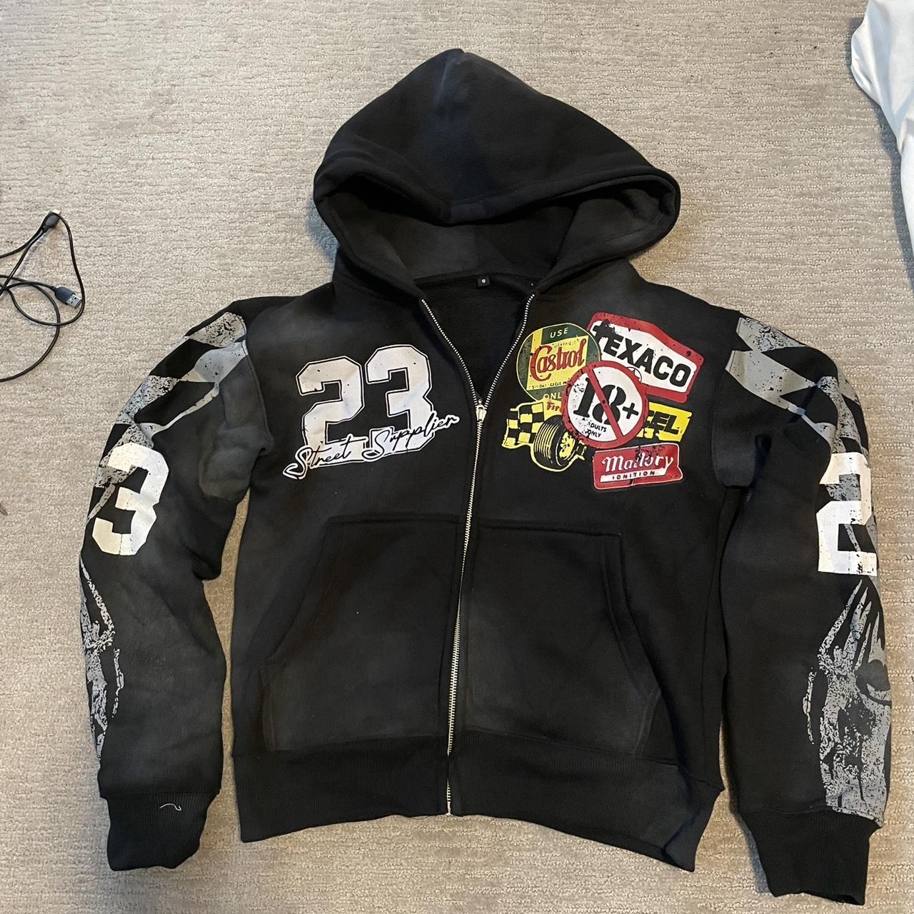Y2k zip-hoodie - Depop