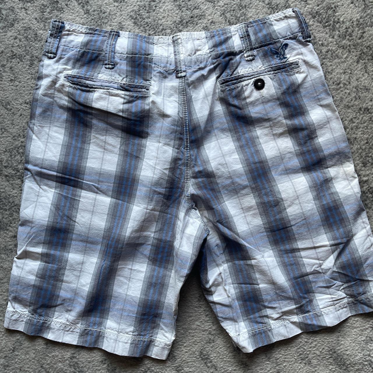 Vintage Year 2000s American Eagle Plaid Shorts  | Depop
