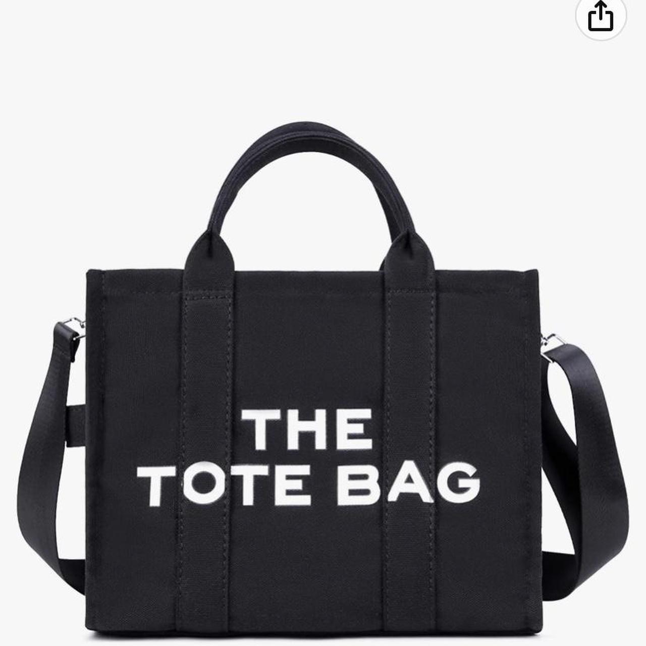 The Tote Bag square bag in black & cream too. Just... - Depop