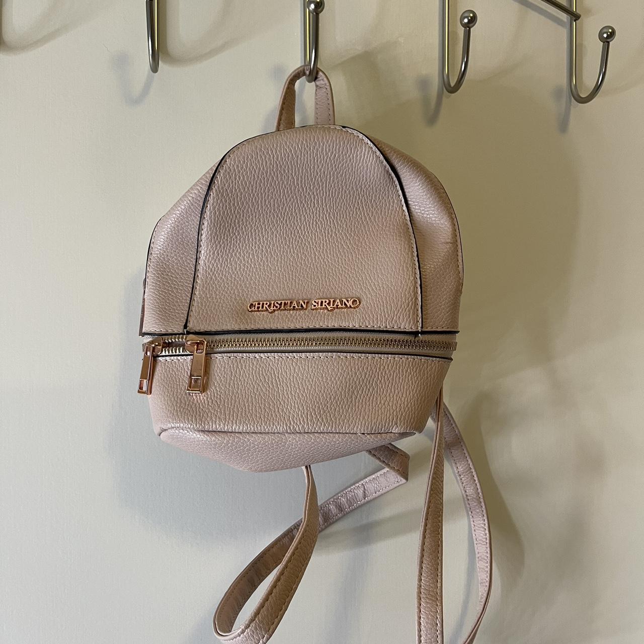 christan siriano pink bag, y2k, mini backpack