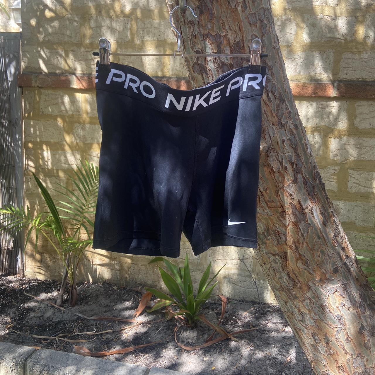 nike-pro-bike-shorts-black-size-m-75cm-some-depop