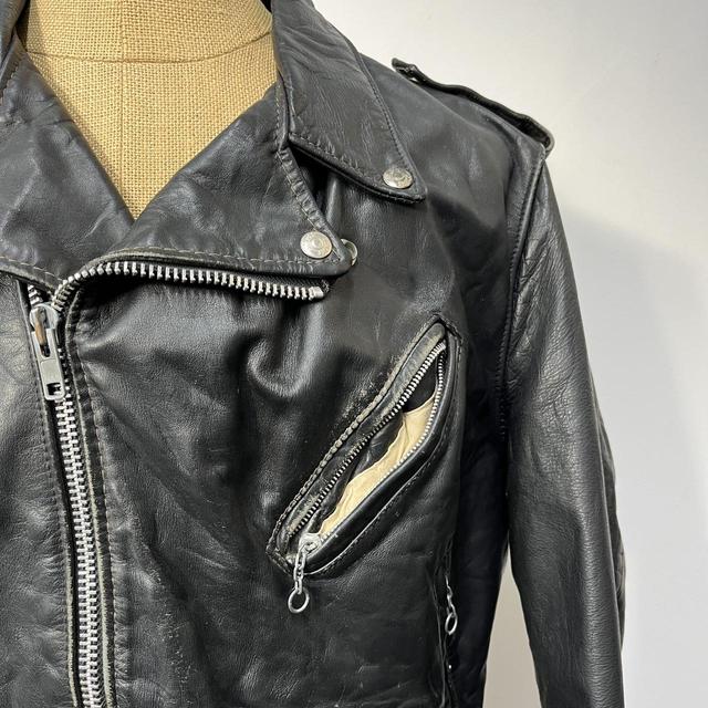 Route 66 Leather USA Patchwork Racing Jacket Size | Depop