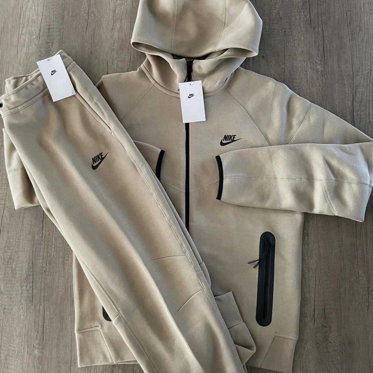 Cream nike tracksuit mens hot sale