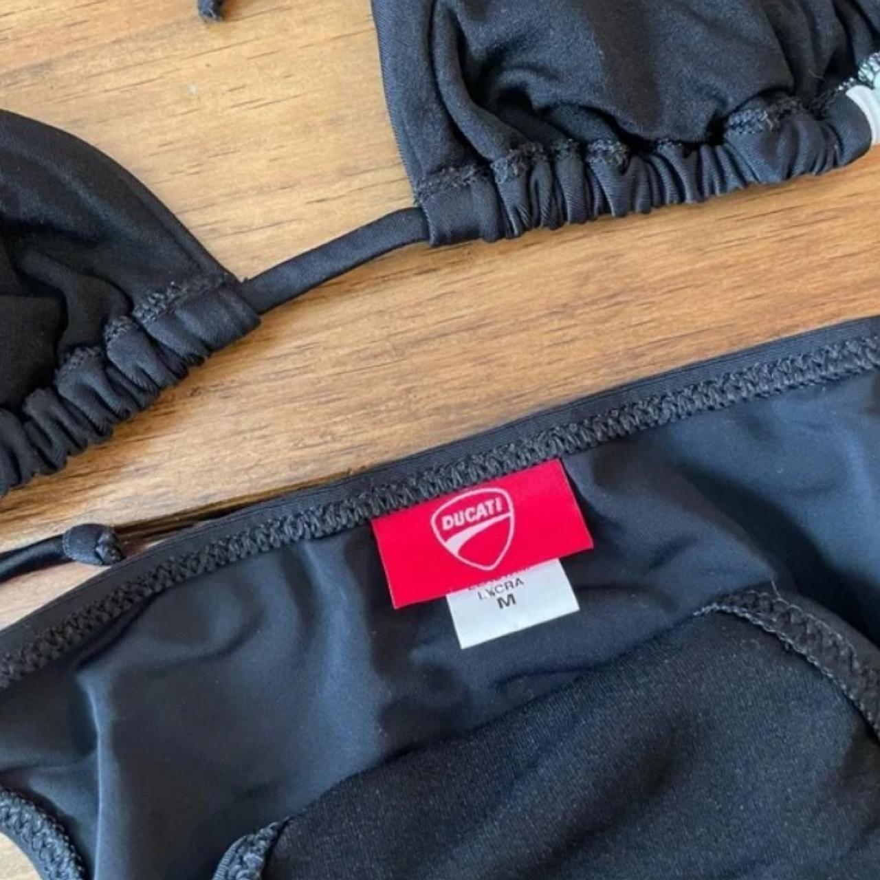 Ducati branded bikini in black Cute Ducati logo on... - Depop