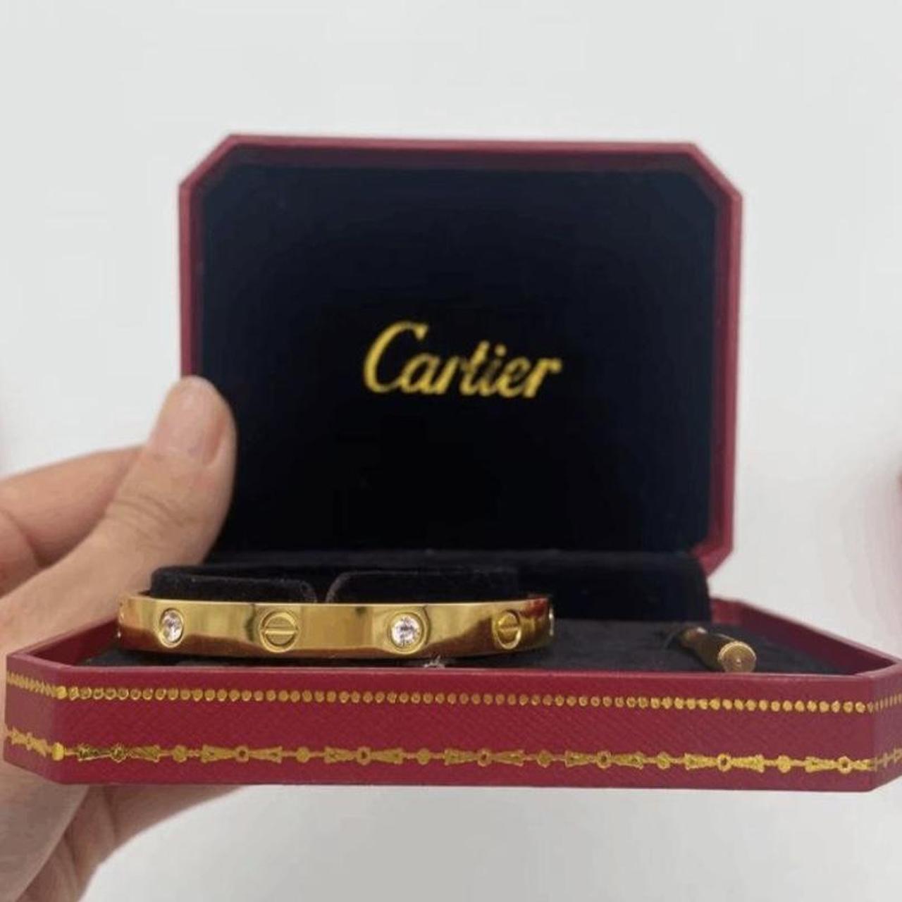 Cartier Design Bracelet Tarnish free stainless steel... Depop