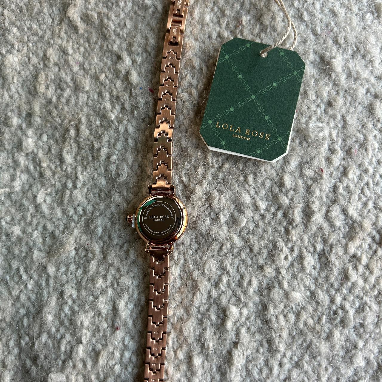 Lola Rose Gold Black Onyx Watch Blacklip Mother Of Pearl Watch