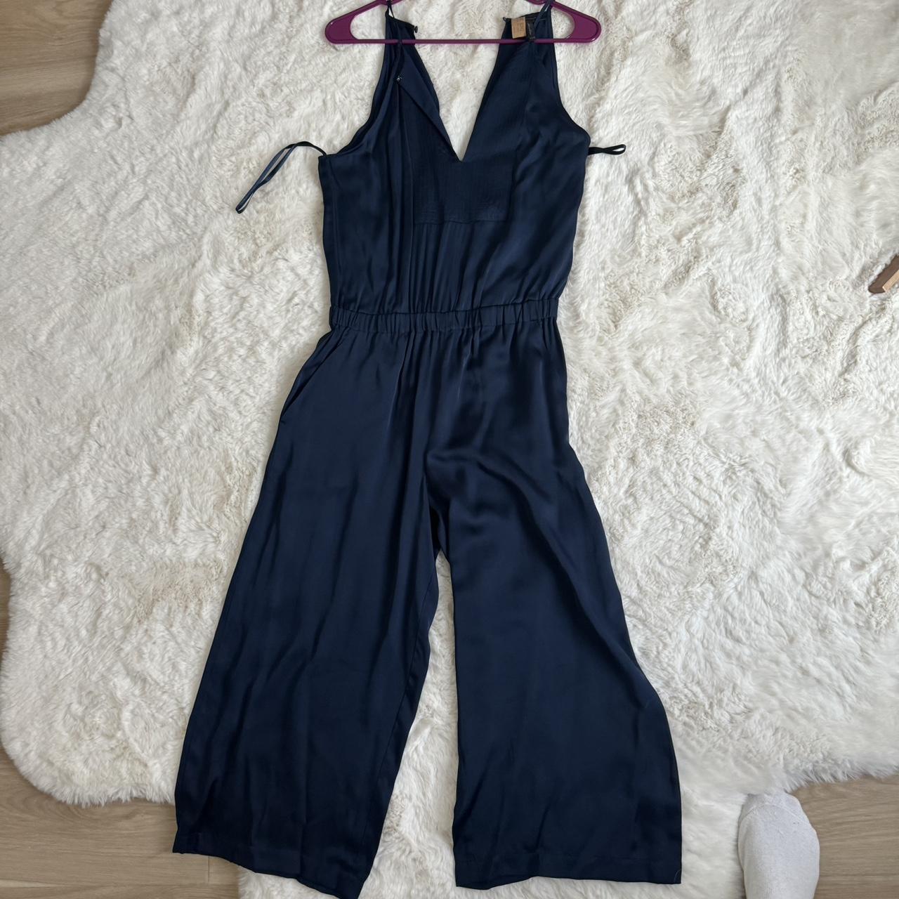 BCBGmaxazria Navy Blue Jumpsuit Depop