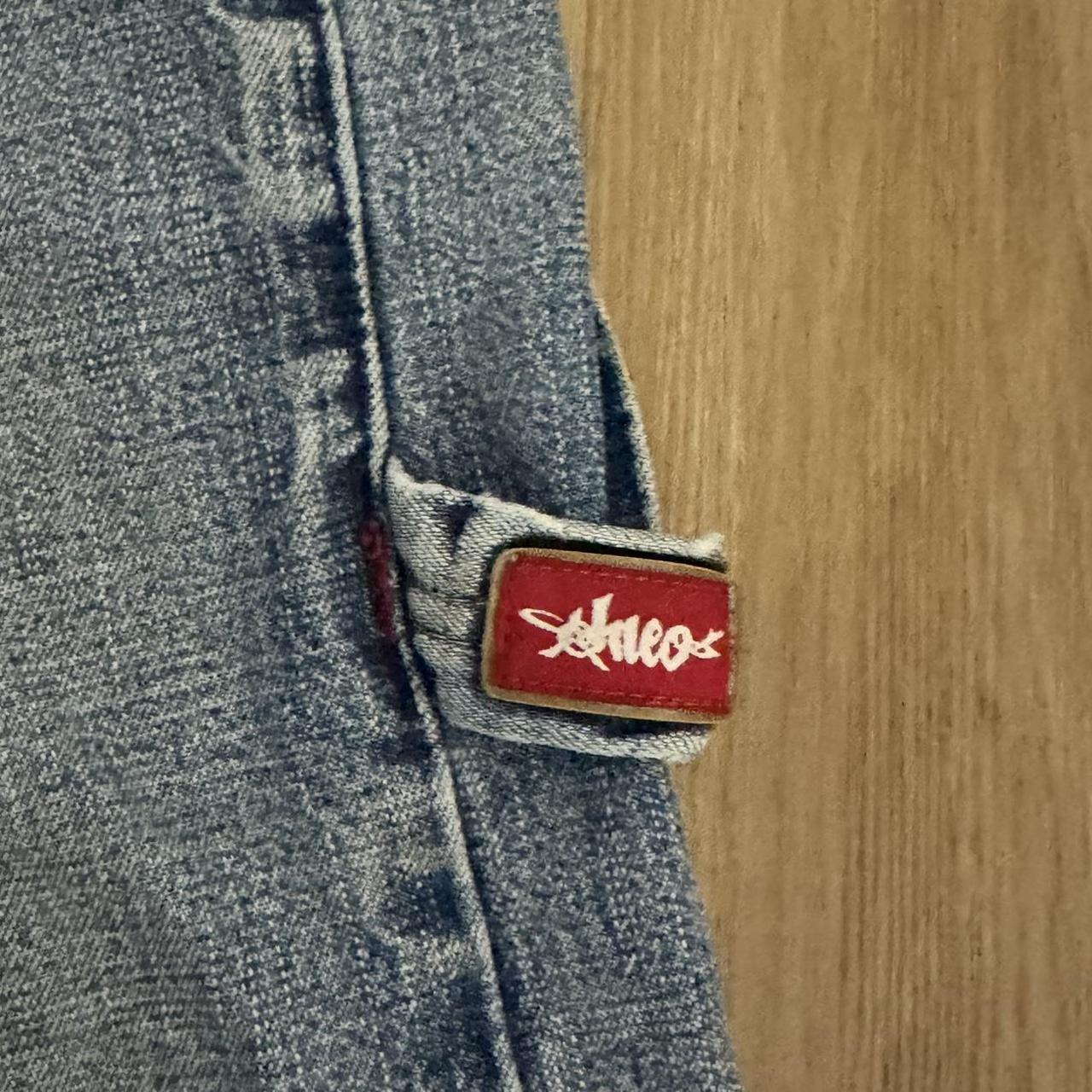 jnco jeans shorts jorts beautiful embroidered skull | Depop