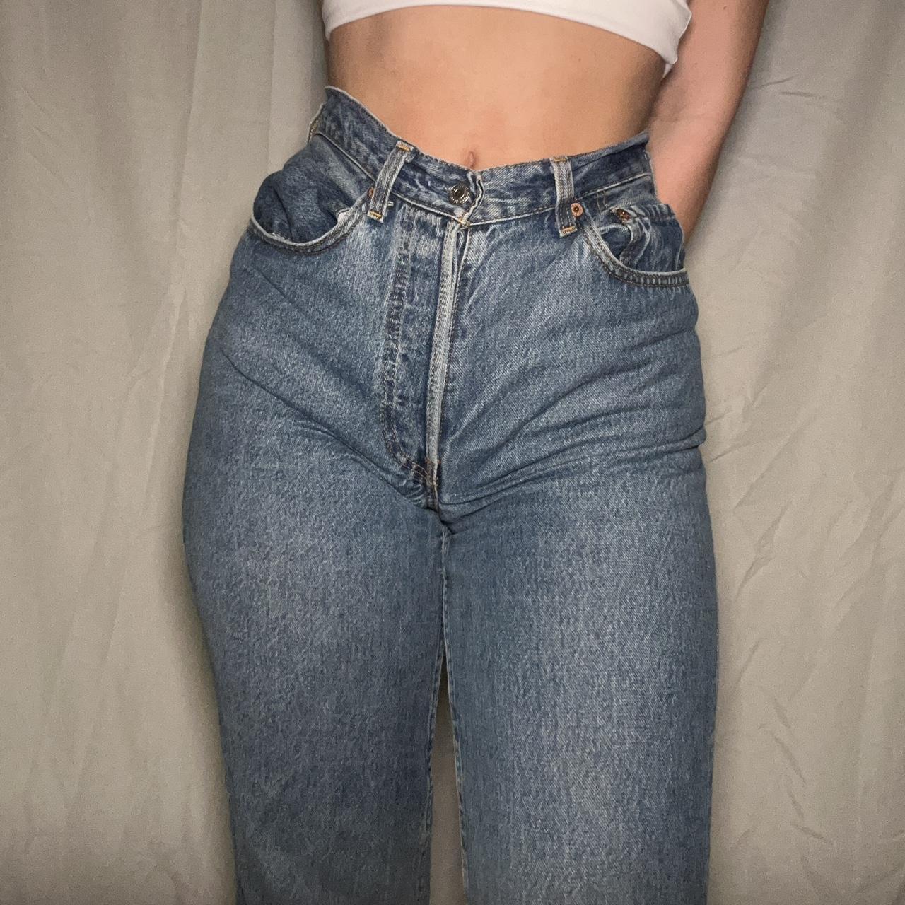 Vintage denim Super high waisted Levi 901 30| 32... - Depop