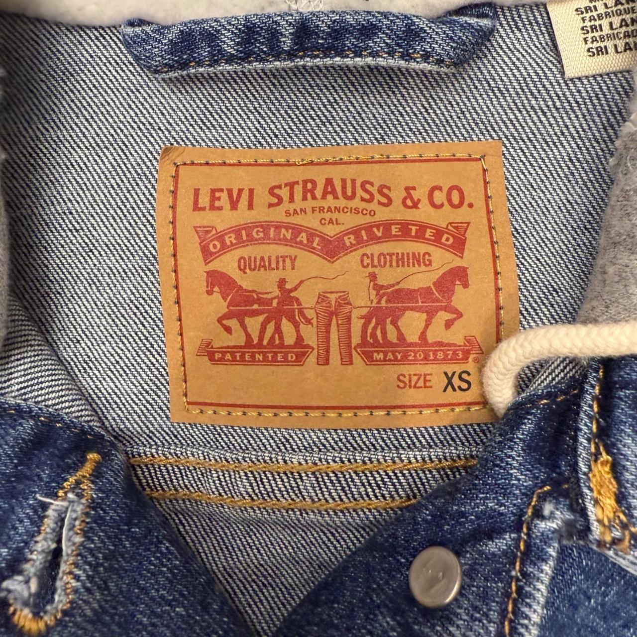 Preloved Women's Lightweight Jacket - Blue/Grey -… - image 2