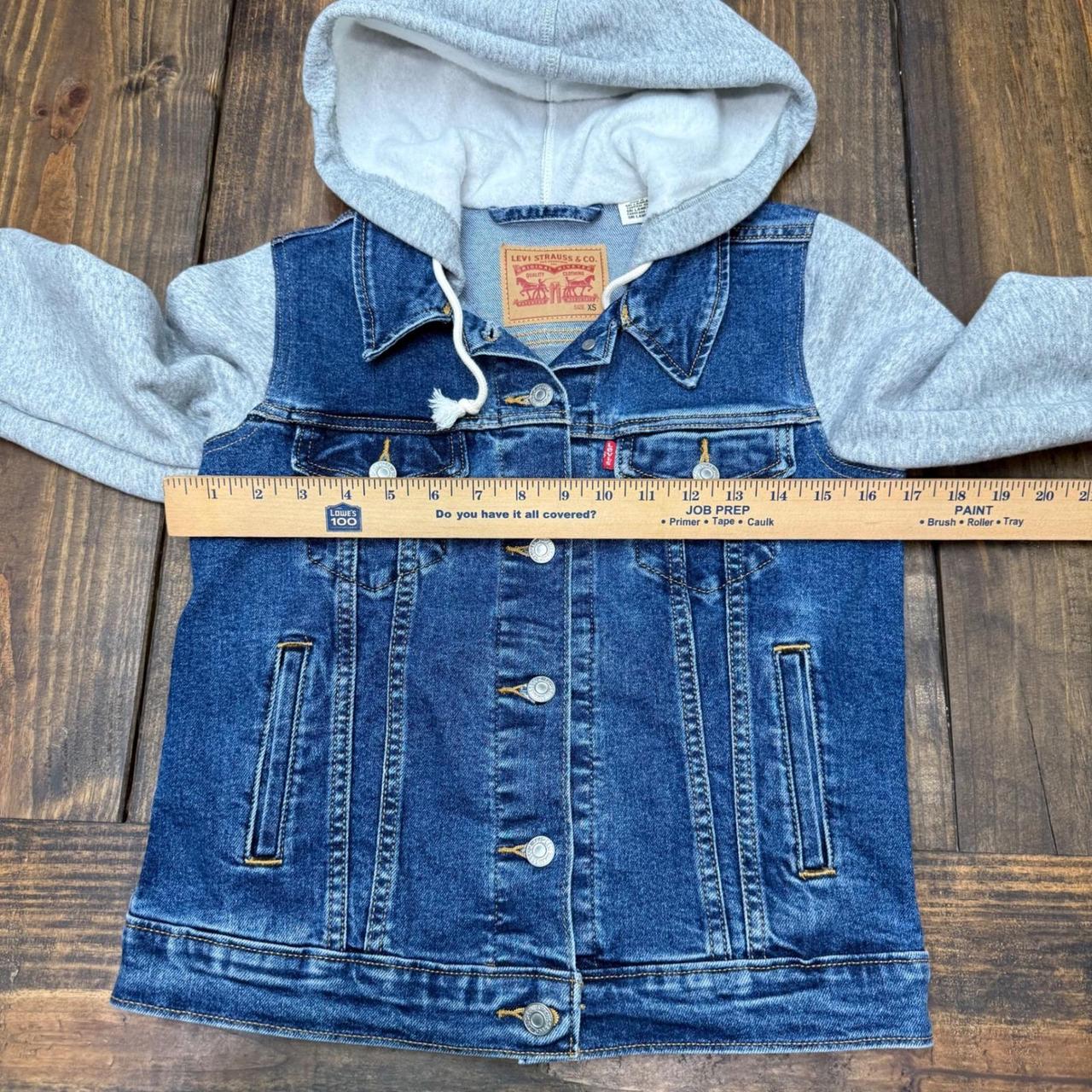 Preloved Women's Lightweight Jacket - Blue/Grey -… - image 5