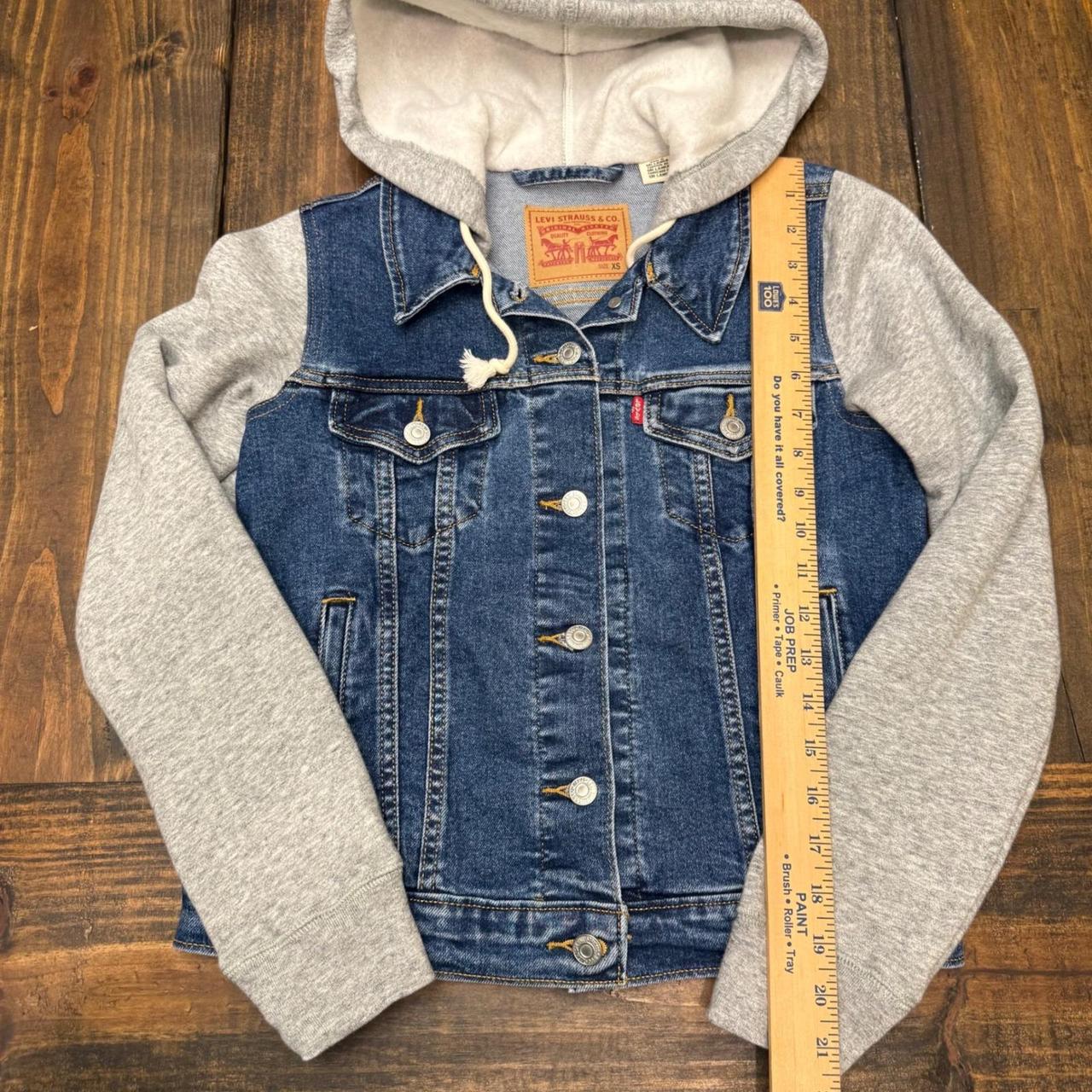 Preloved Women's Lightweight Jacket - Blue/Grey -… - image 4