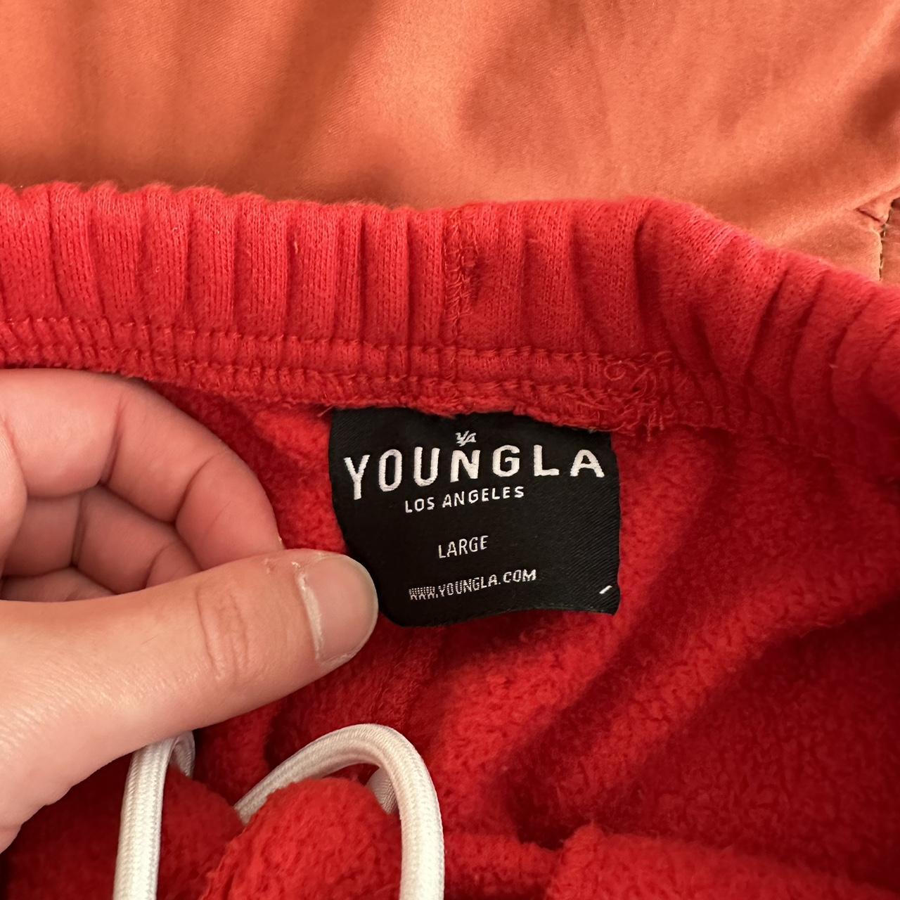 YoungLa immortal joggers Red Size large Slight... Depop