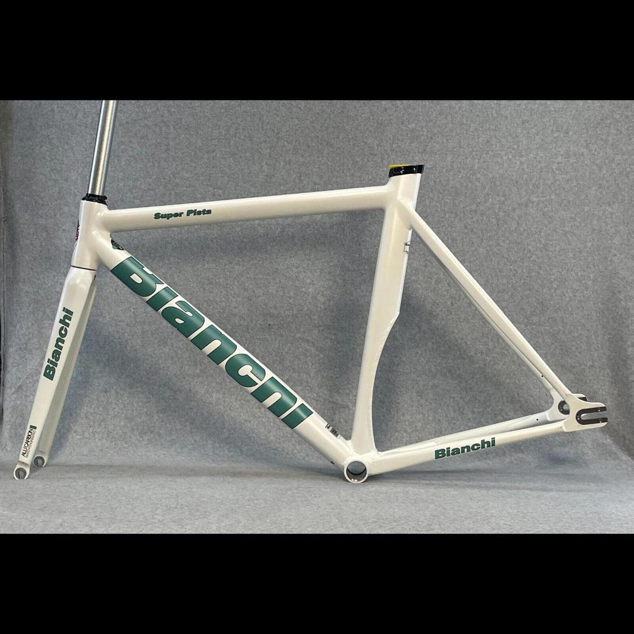 Bianchi Super Pista 53cm White And Celeste Teal... - Depop