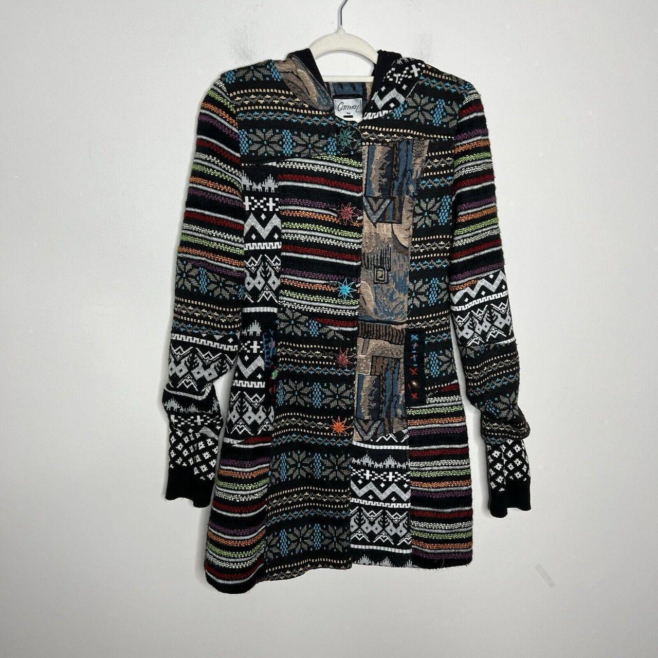 Women's Coat - Multi - S – Carmen Patchwork Tapes… - image 5