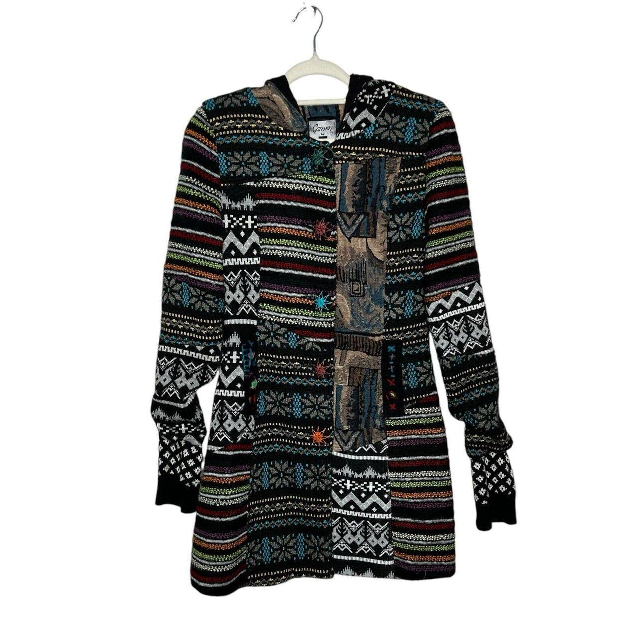 Women's Coat - Multi - S – Carmen Patchwork Tapes… - image 1