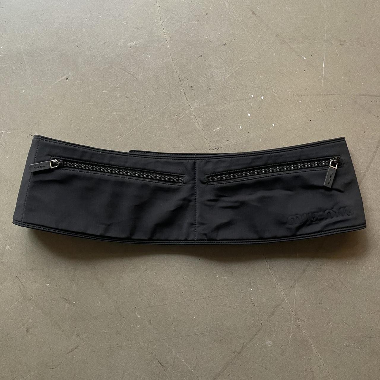 Miu Miu Women's Fanny packs and belt bags - Black – SS99 Mui Mui Black lycra waist bag …