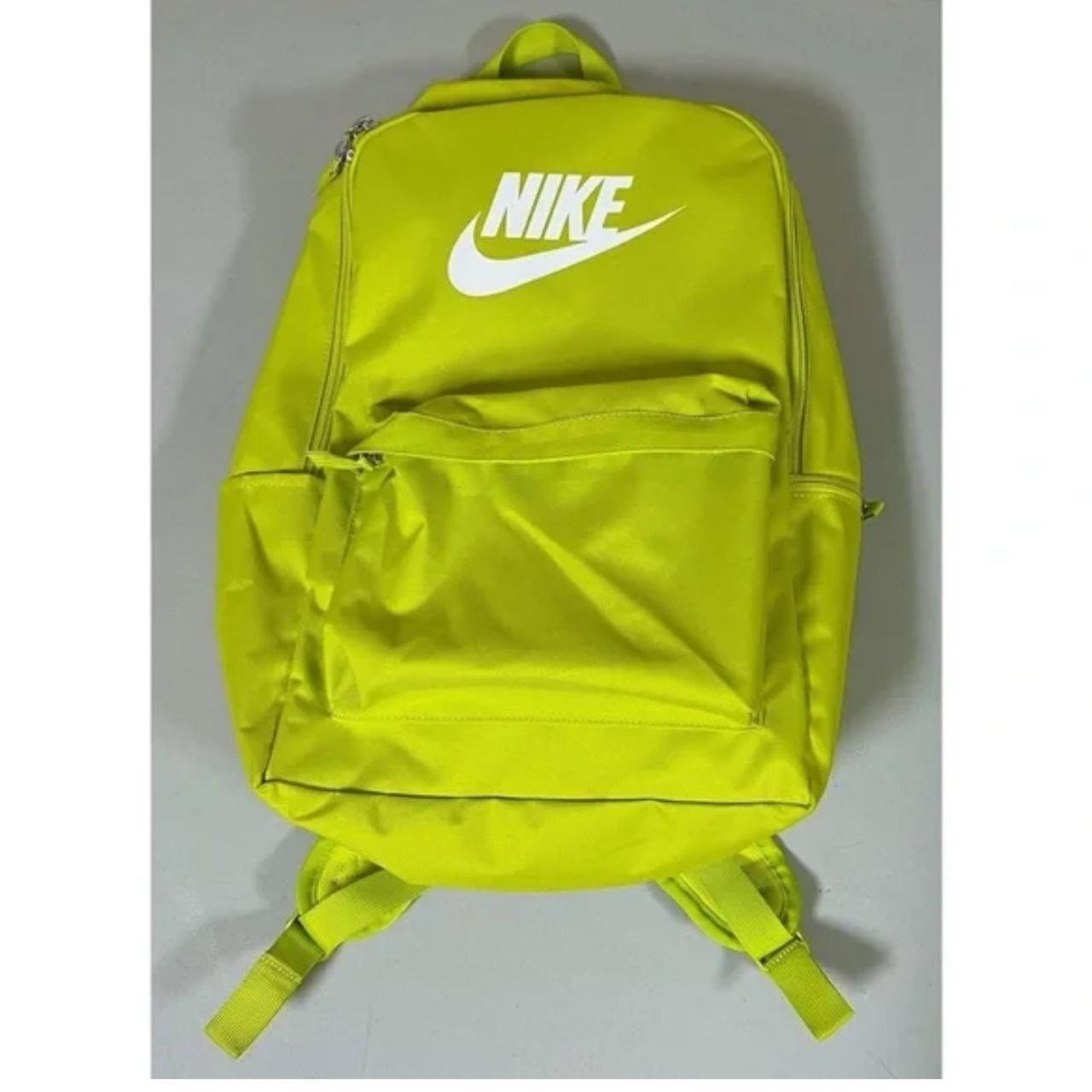 Nike backpacks lime green best sale