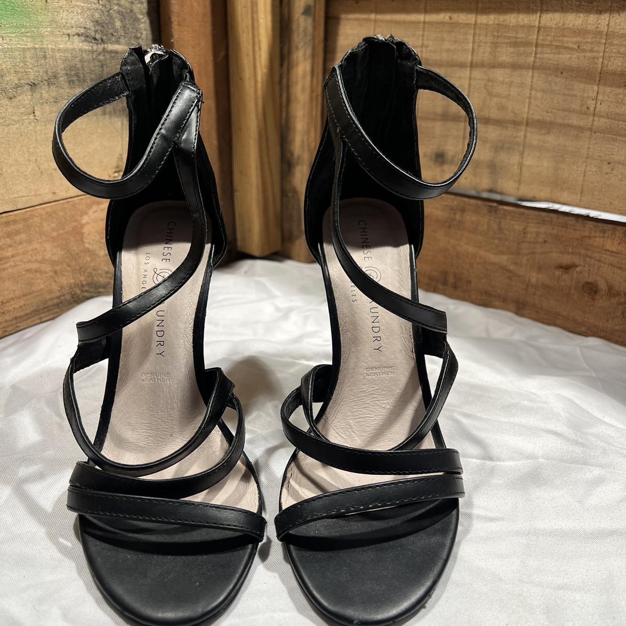 Chinese Laundry Heels 7 Sling Back Crossover Black. Depop