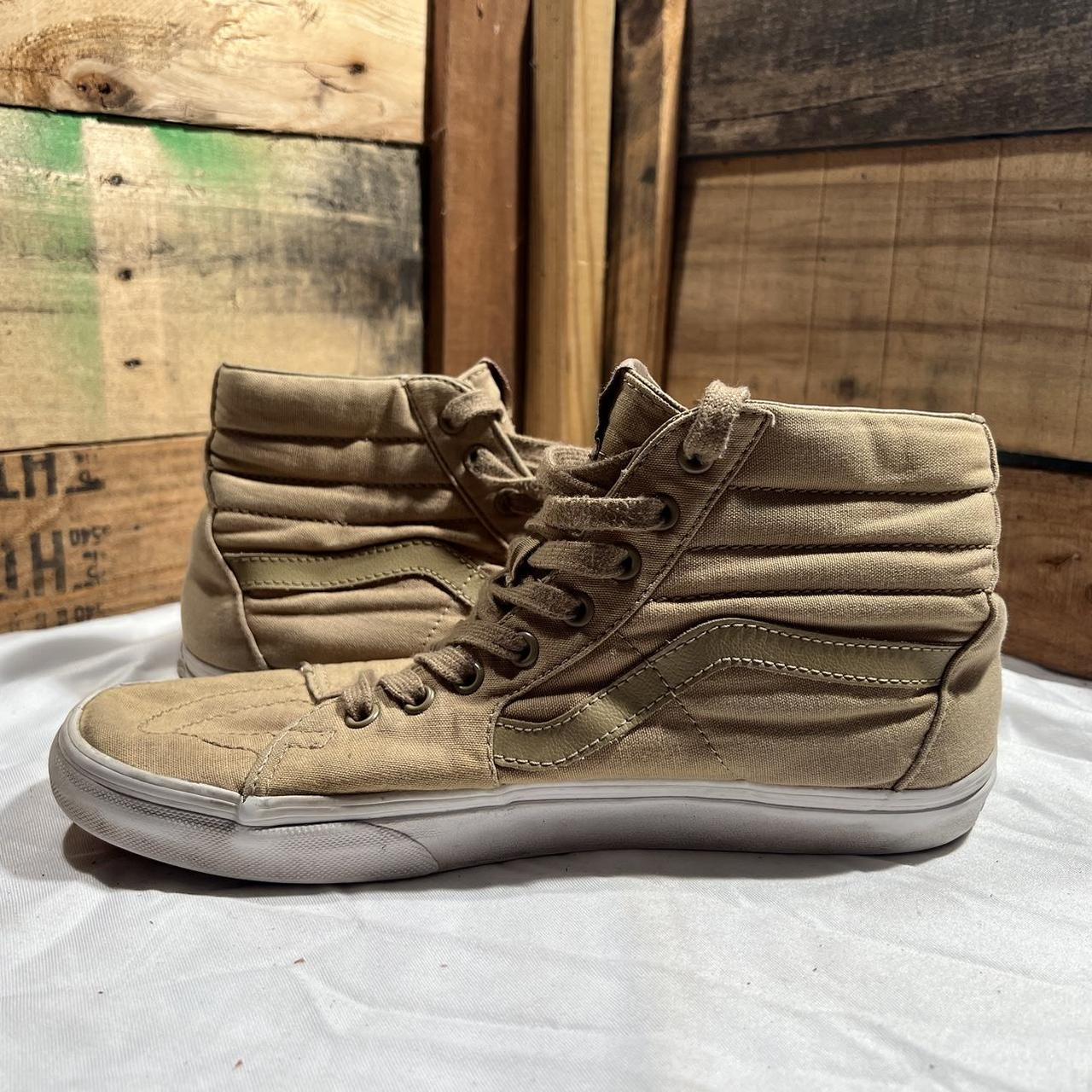 Vans Sk8 HI Unisex Shoes Tan Khaki Men s Size US 10 Depop