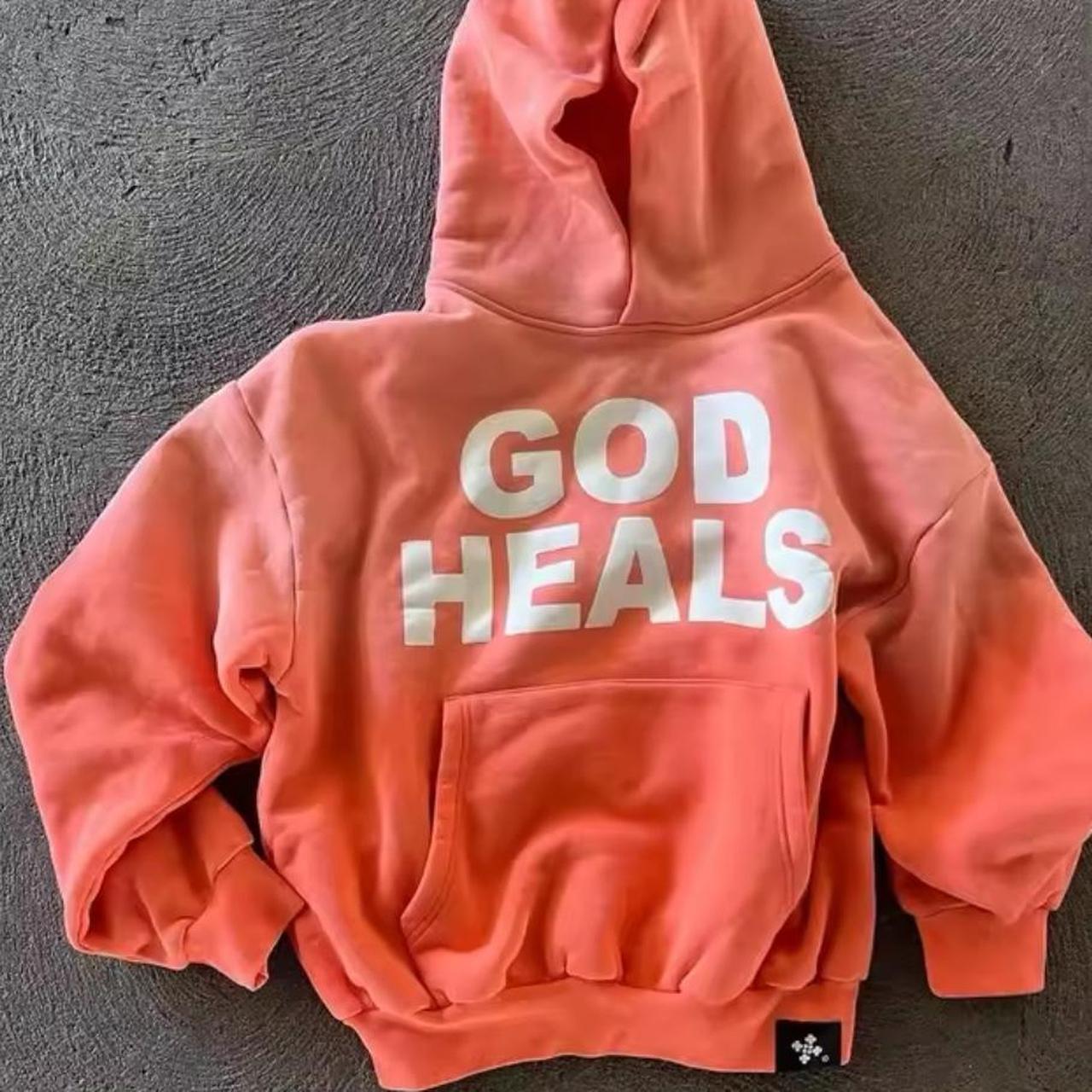 god heals hoodie. brand new form ig brand asking 40$... - Depop