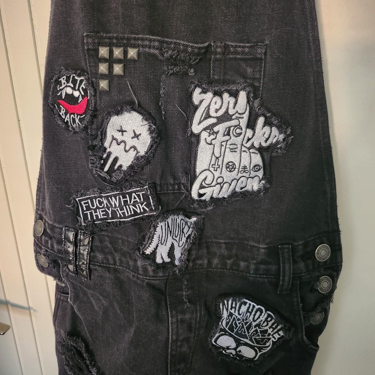 Killstar Patch Overalls - Size S Cool design with... - Depop