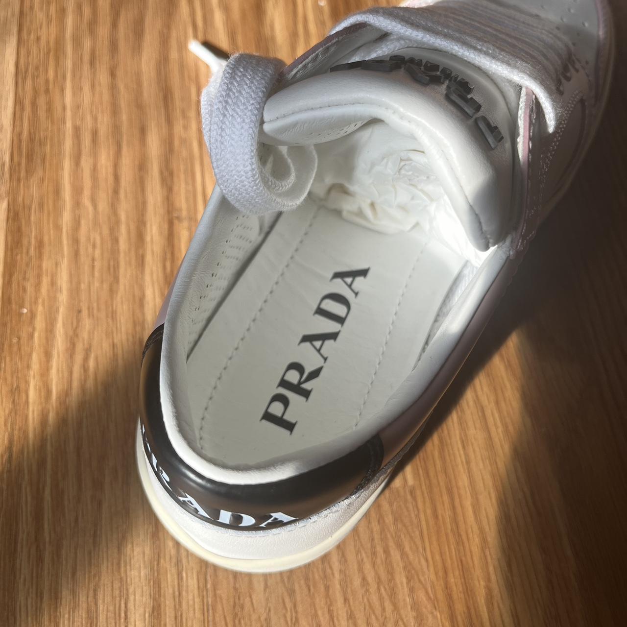 Pink/White Prada Shoes Authentic Size / 35 1/2 US | Depop