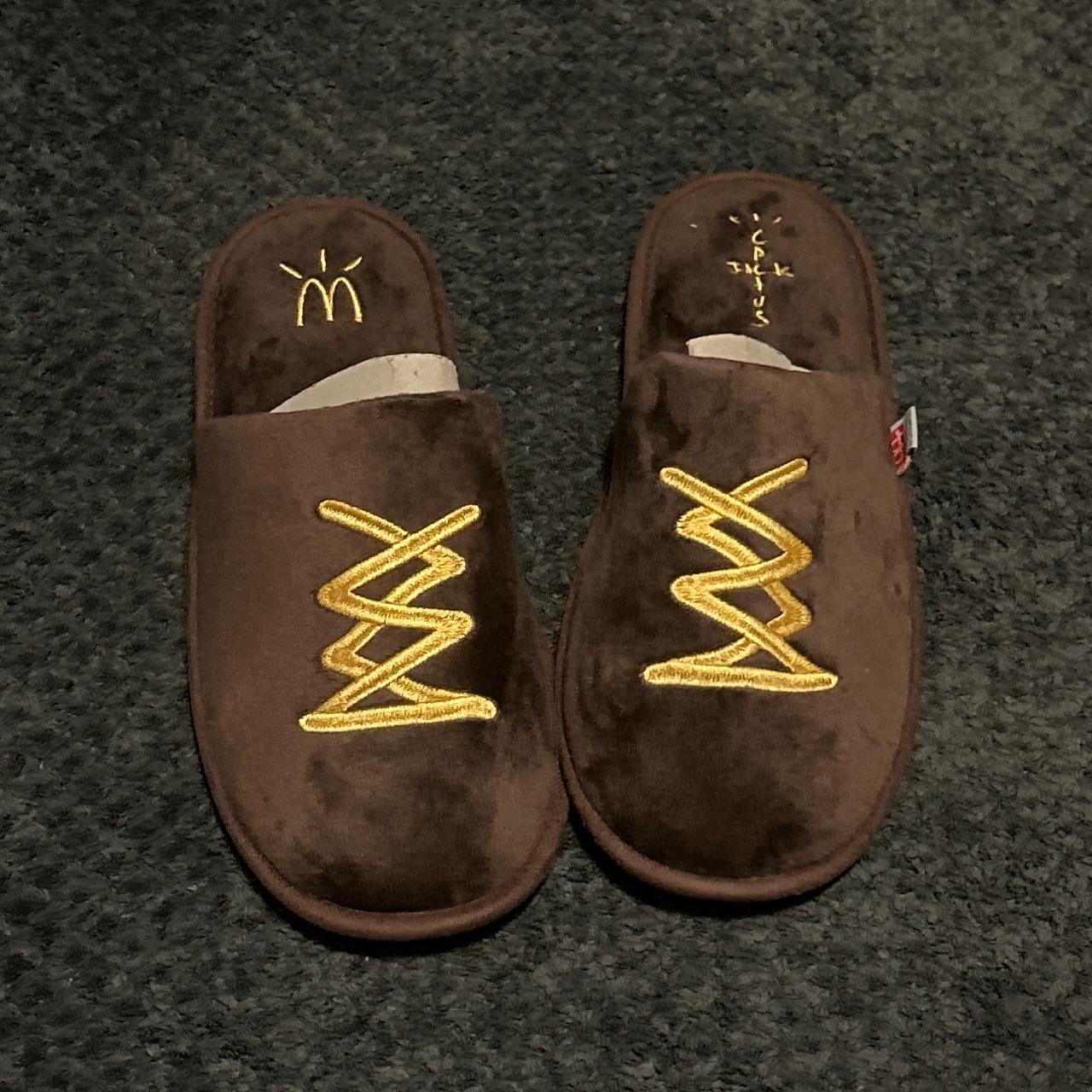 travis scott mcdonald's slippers