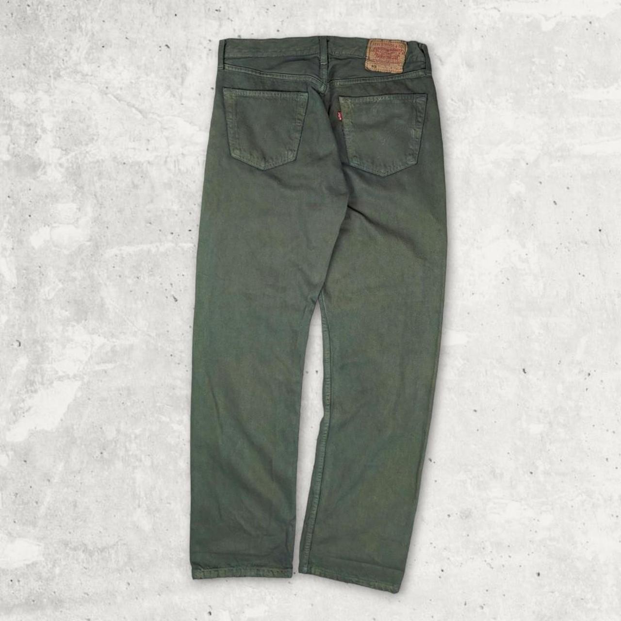 Green Jeans Baggy Vintage, Olive Green Jeans Womens