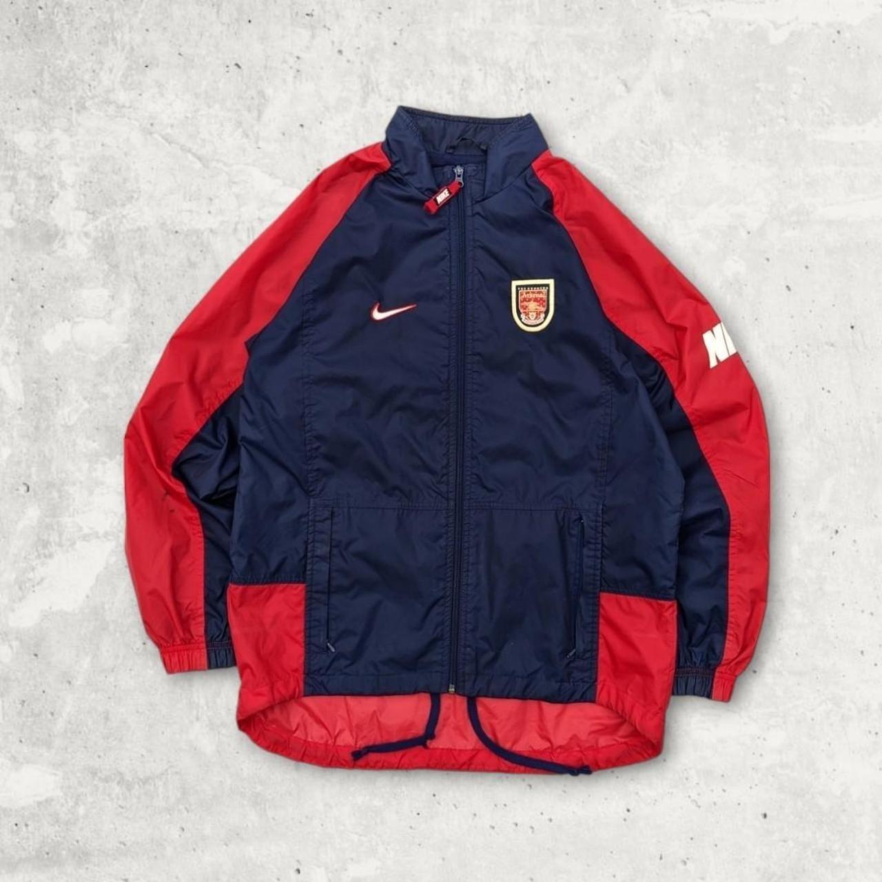 Nike Arsenal ウィンドブレーカー Lサイズ　90s Vintage Nike Arsenal FC Football Windbreaker Jacket Zip up