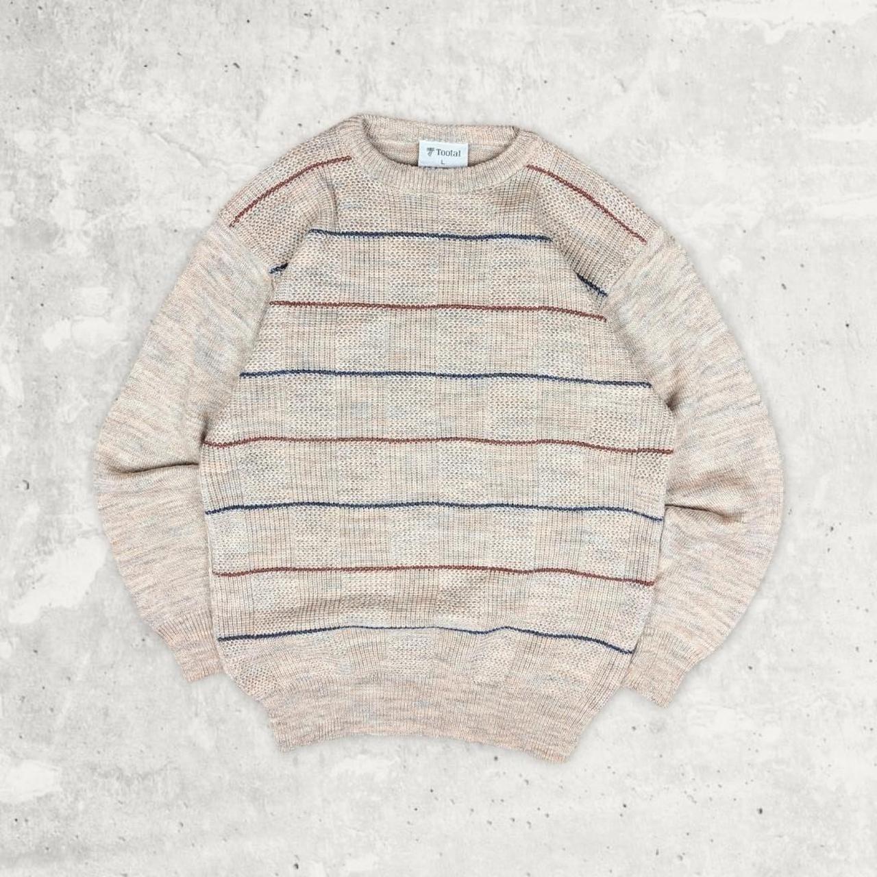 Vintage 90s Cream Baggy Knit Code: AP597 🌊 | Depop