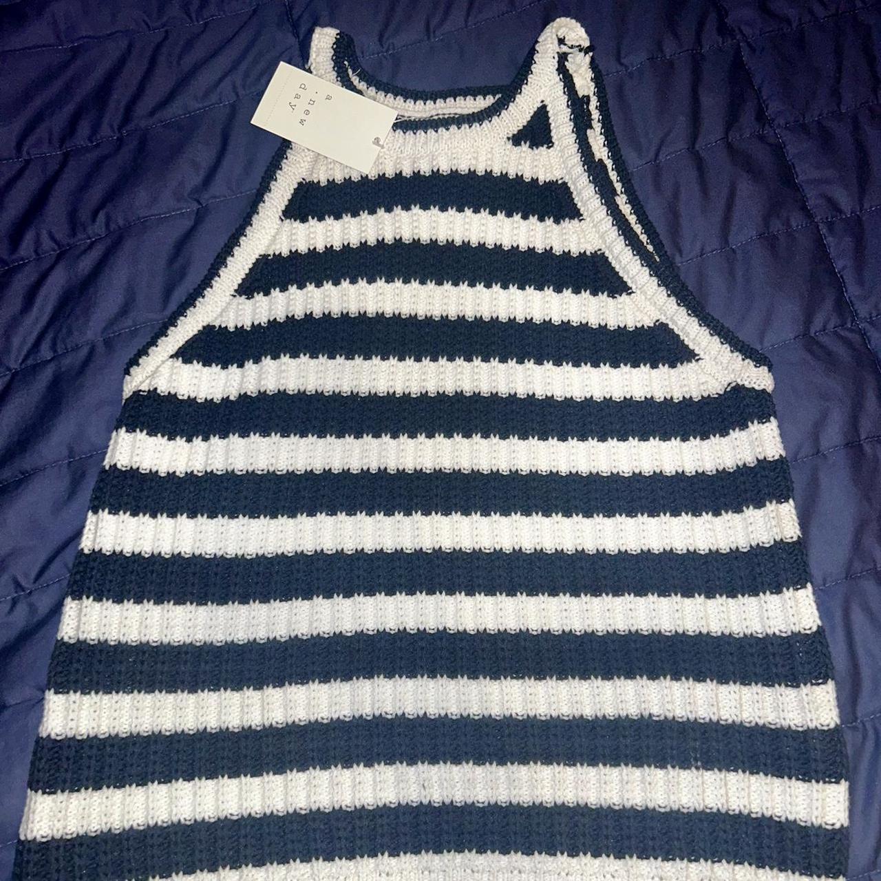 Target Black and White striped sweater Size Depop