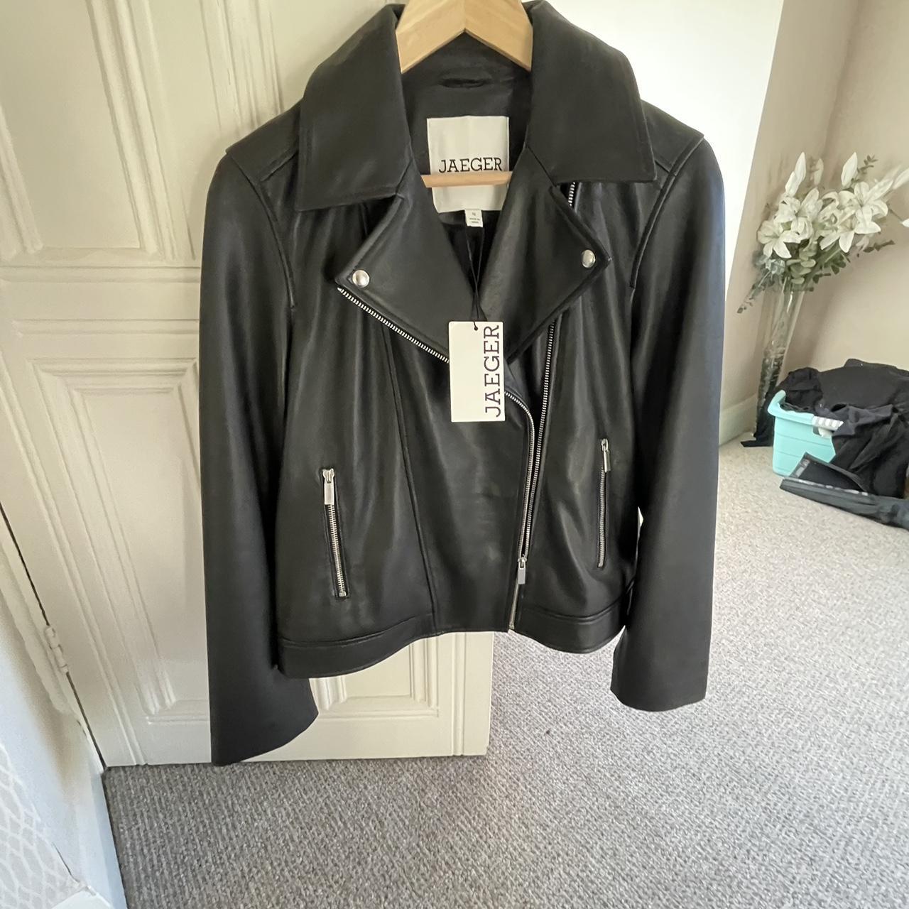 Jaeger ladies leather outlet jacket