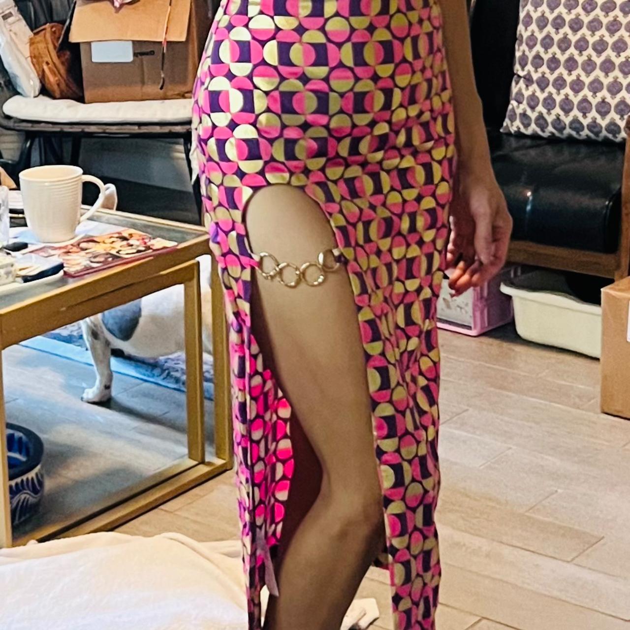 Urban Outfitters Pencil skirt gold chain detail