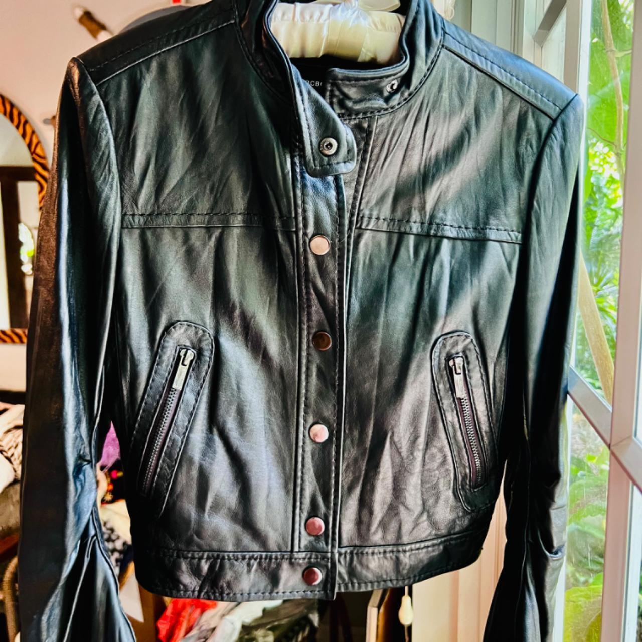 BCBG Maxazria Leather hotsell Moto Jacket