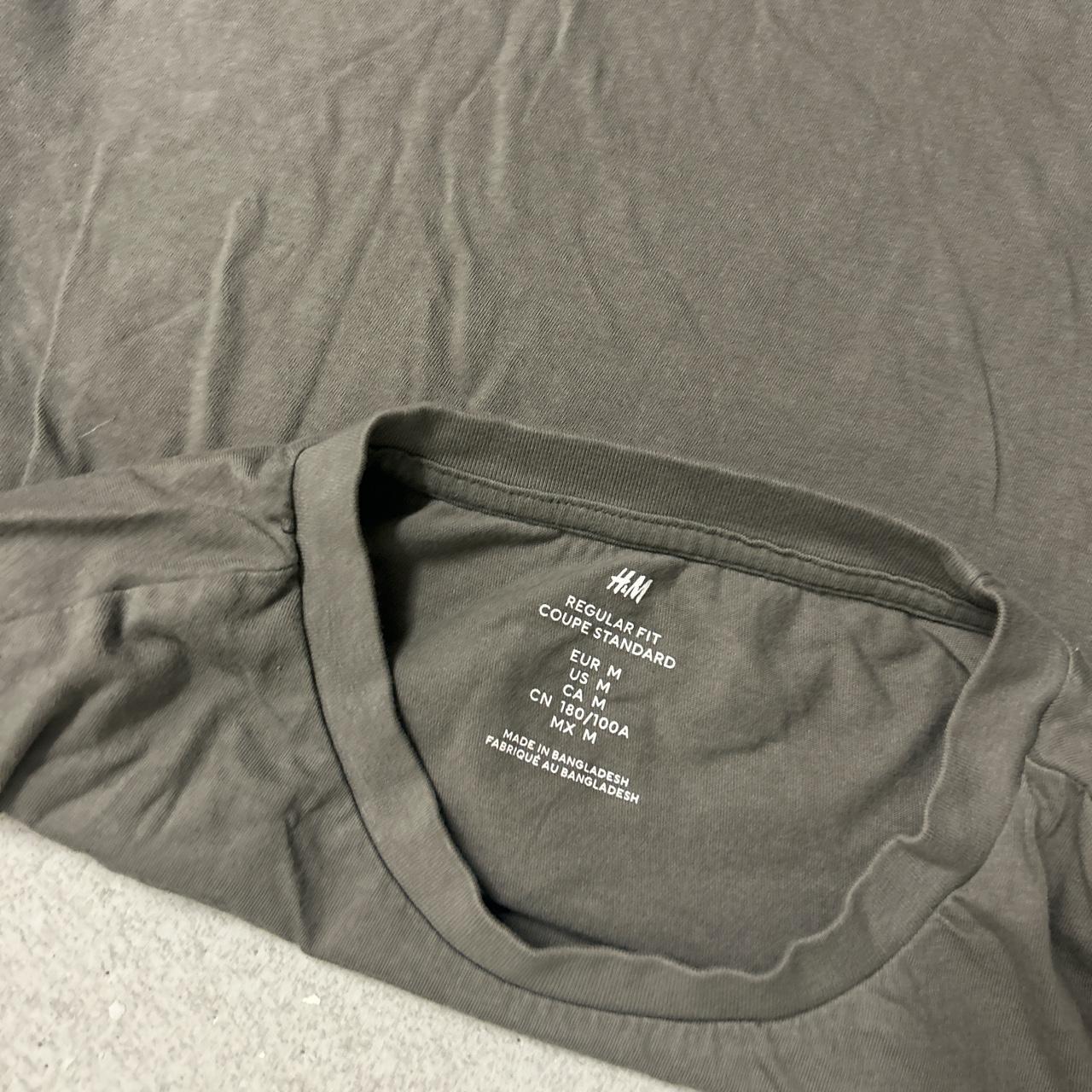 Blank grey hnm shirt barely worn - Depop