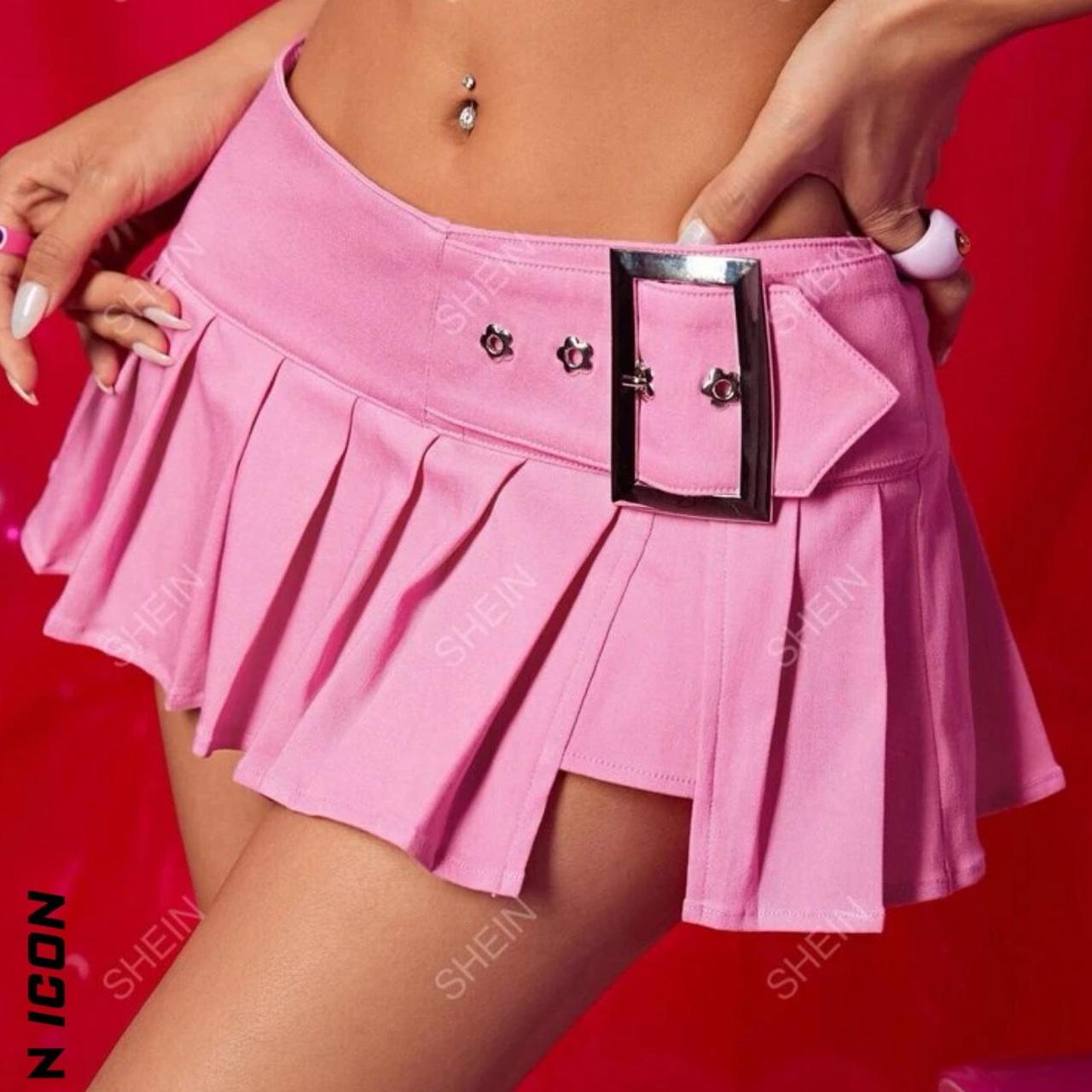 Pink mini skirt Size 4 6 Worn once