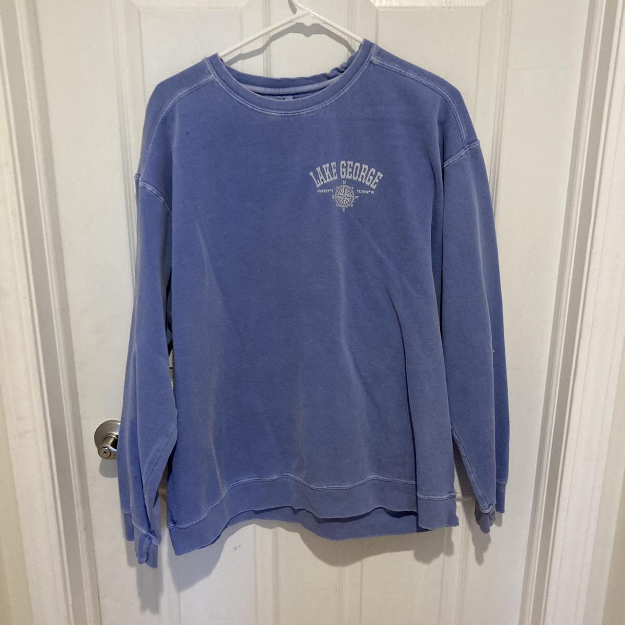 Blue lake George comfort colors crewneck Size... - Depop