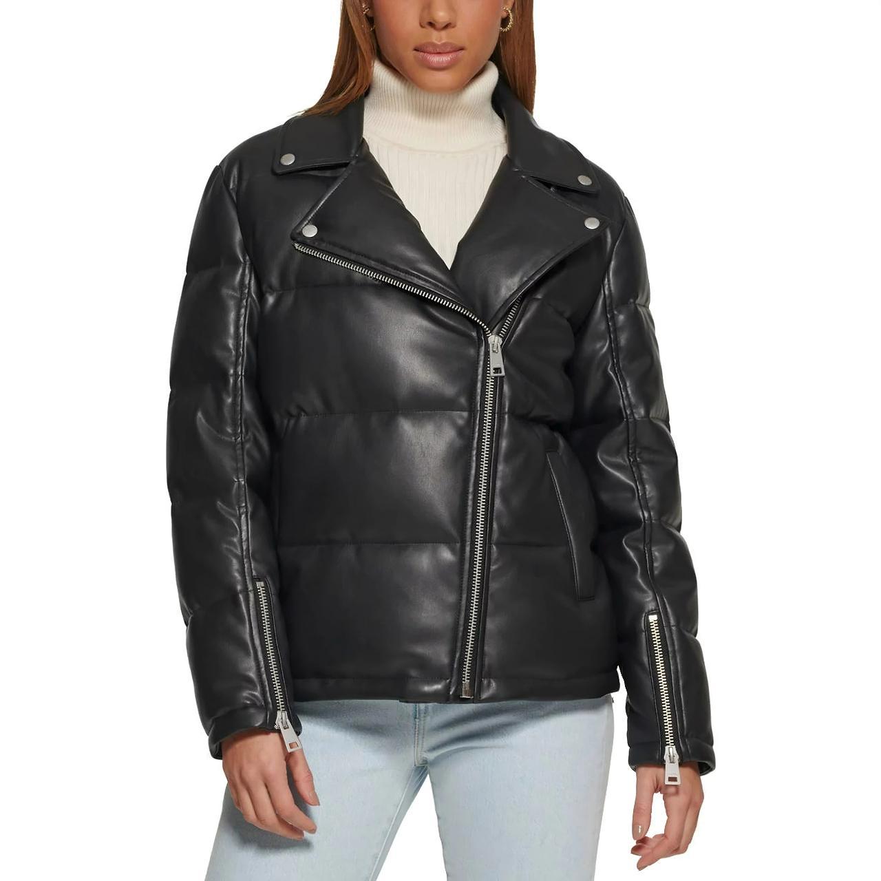 Levi's faux leather outlet jacket womens