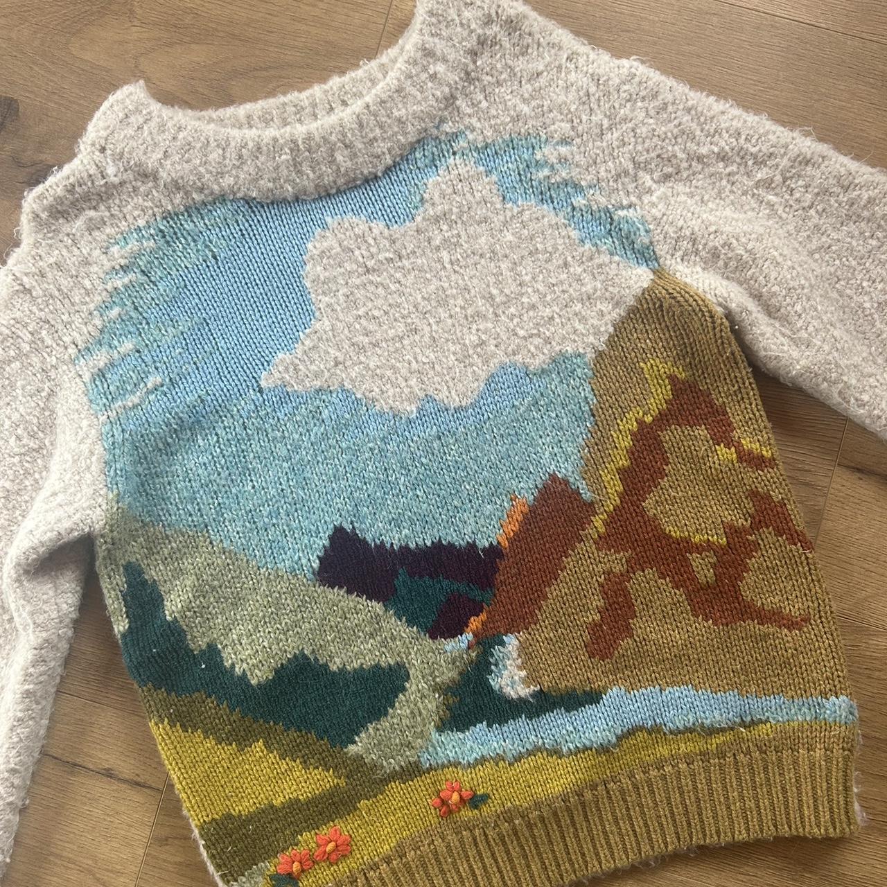 Anthropologie landscape outlet sweater